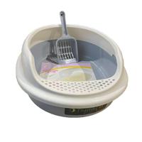 Nutrapet Small Open Cat Toilet L 32Cm x W 43Cm x H 14.3 Cm, Gray