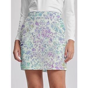 Women's Golf Skirts Light Purple Bottoms Floral Ladies Golf Attire Clothes Outfits Wear Apparel Lightinthebox