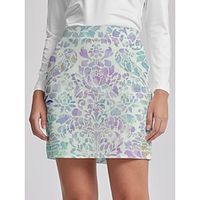 Women's Golf Skirts Light Purple Bottoms Floral Ladies Golf Attire Clothes Outfits Wear Apparel Lightinthebox - thumbnail