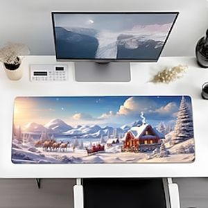 Landscape Mouse Pad, Extra Large Professional Mouse Pad Non-Slip Stitched Edges Computer Desk Mat Lightinthebox