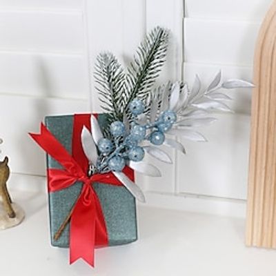 2023 Christmas Flower Bundle Artificial Berry Olive Leaf Small Fan Leaf Flower Bundle Suitable for Christmas Party Scene Decoration Home Gift Decoration Lightinthebox