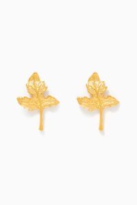 Gloria Mini Earrings in 24k Gold-Plated Bronze