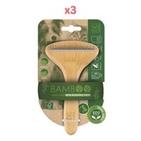 M-Pets Bamboo Rake Comb 16 Teeth (Pack of 3)