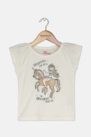 Toddlers Baby Girls Mermaids Are Real Tops  Ivory Combo - thumbnail