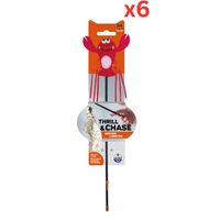 FOFOS Moving Lobster Cat Wand Cat Toy (Pack of 6) FOFOS Moving Lobster Cat Wand Cat Toy (Pack of 6)