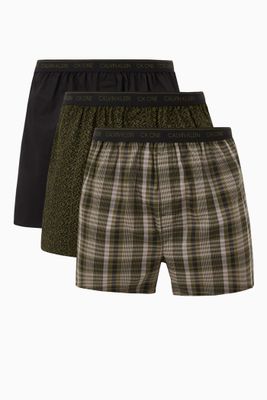 CK One Slim-Fit Boxers in Pure Cotton, Set of 3 CK One Slim-Fit Boxers in Pure Cotton, Set of 3
