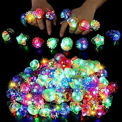 1024PCS LED Light Up Rings - Colorful Flashing Bumpy Jelly Rings - Glow Up Party Favors for Kids Adults - Neon Rave Soft Rubber Toys for Events Lightinthebox 1024PCS LED Light Up Rings - Colorful Flashing Bumpy Jelly Rings - Glow Up Party Favors for Kids Adults - Neon Rave Soft Rubber Toys for Events Lightinthebox