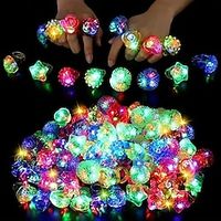 1024PCS LED Light Up Rings - Colorful Flashing Bumpy Jelly Rings - Glow Up Party Favors for Kids  Adults - Neon Rave Soft Rubber Toys for Events Lightinthebox - thumbnail