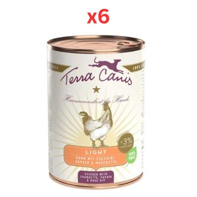 Terra Canis Light Chicken Dog Wet Food 400G (Pack of 6)