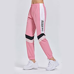 Women's Sweatpants Jogger Pants Drawstring Pocket Patchwork Nylon Spandex Color Block Letter  Number Sport Athleisure Pants  Trousers Pants Bottoms Moisture Wicking Quick Dry Breathable Soft Lightinthebox