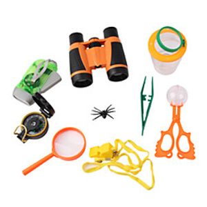 Outdoor Explorer Set, Bug Catching Kit, Nature Exploration Children Outdoor Games Mini Binoculars Kids Compass Whistle Magnifying Glass, Adventure Educational Toy Lightinthebox