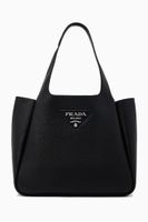 Small Tote Bag in Grainy Leather - thumbnail