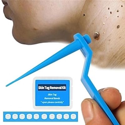 10PcsSet Skin Tag Kill Skin Mole Wart Remover Micro Skin Tag Removal Kit With Cleansing Swabs, Adult Mole Wart Face Care Tools Lightinthebox