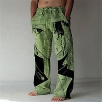 Inspired by Demon Slayer: Kimetsu no Yaiba Tengen Uzui Linen Pants Straight Trousers Cotton Blend Anime Elastic Drawstring Design Front Pocket Pants For Men's miniinthebox Inspired by Demon Slayer: Kimetsu no Yaiba Tengen Uzui Linen Pants Straight Trousers Cotton Blend Anime Elastic Drawstring Design Front Pocket Pants For Men's miniinthebox