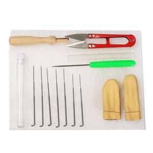 1 Set Kit Wool Felt Tools Needle Felting Starter Kit Mat Scissors Needle Leather Working Tools