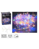 Homesmiths Christmas Silverwire 100 LED Cluster