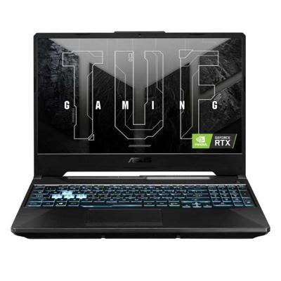 Asus TUF Gaming A15 FA506NF-HN003W, AMD Ryzen 5 7535HS, 8GB RAM, 512GB SSD, 15.6 Inch FHD 144HZ, 4GB NVIDIA GeForce RTX 2050, Windows 11 Home, English & Arabic Keyboard, Black