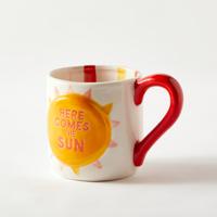 Boston Warehouse Sun Embossed Earthware Mug - 470 ml