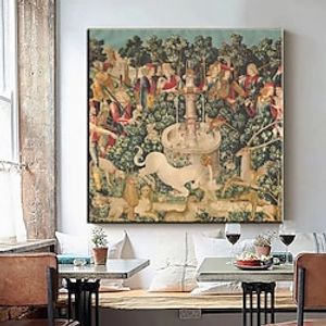 Handmade Hand Painted Oil Painting Wall Art Abstract Famous Canvas Wall Art Home Decoration Decor Rolled Canvas No Frame Unstretched miniinthebox