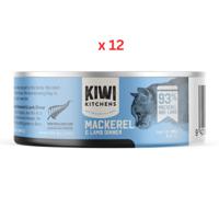 Kiwi Kitchens Mackerel & Lamb Dinner Canned Wet Cat Food 85G Pack Of 12