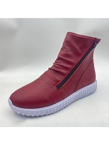 Zip-up Casual Women's Short Boots