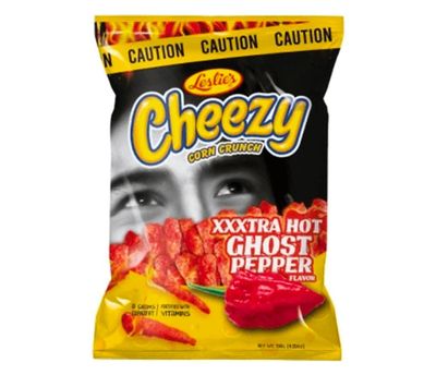 Leslies Cheezy Ghost Pepper 130Gm Pack Of 20 (UAE Delivery Only)