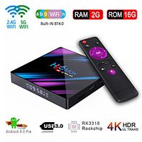 H96 Max Smart Android 9.0 TV Box RK3318 Quad Core 64 Bit UHD 4K VP9 H.265 2GB / 16GB 2.4G / 5G WiFi BT4.0 HD Media Player TV Box miniinthebox - thumbnail