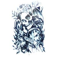 Halloween Skeleton Temporary Tattoo Sticker - thumbnail