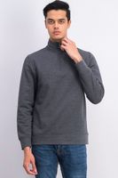 Mens Stretch 1/4-Zip Fleece Sweatshirt  Dark Lead - thumbnail