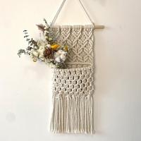 Hand-woven Net Pocket Nordic Hand-woven Pocket Storage Bag Living Room Cotton Bohemian Decoration Tapestry Hanging Basket Pendant Lightinthebox