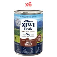 Ziwi Peak Beef Recipe Wet Dog Food 390G (Pack Of 6)