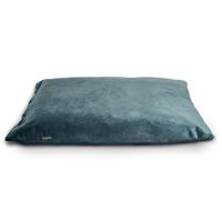 Regalia Velvet Deep Duvet Non-Slip Dog Bed - Aqua Medium