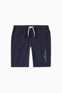 Stretch Poplin Logo Shorts