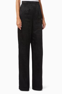 Wide-Leg Pants in Baroque Jacquard Wide-Leg Pants in Baroque Jacquard