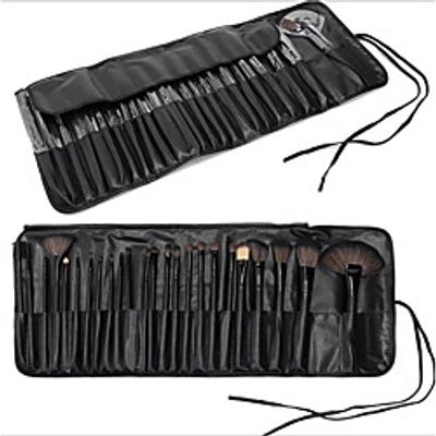Professional Makeup Brushes Makeup Brush Set 24pcs Eco-friendly Professional Soft Full Coverage Horse Hair Synthetic Hair / Horse Wood Makeup Brushes for miniinthebox