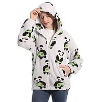 Adults' Nightwear Oversized Hoodie Blanket Wearable Blanket With Pocket Panda Dog Animal Onesie Pajamas Shu Lint Cosplay For Men's Women's Carnival Animal Sleepwear Cartoon Lightinthebox - thumbnail