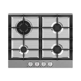 Midea 4 Burner Built In Gas Hob, Steel Finish, 60G40ME005-SFT - 1 Year Warranty