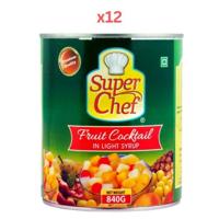Super Chef Spanish Fruit Cocktail 840Gm (Pack Of 12)