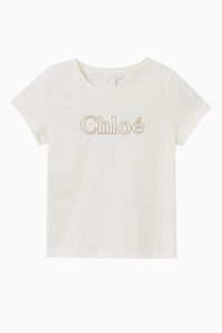 Embroidered Logo Cotton T-Shirt