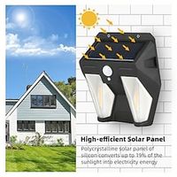 Outdoor Solar Wall Light with 10W Tungsten Filament Lamps Infrared Induction for Patio Garden Pathway Garage Courtyard Lighting Lightinthebox