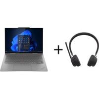 Lenovo ThinkPad X1 2-in-1 Gen 10 Aura Edition Intel Core Ultra 7 255U 32GB RAM 1TB SSD Integrated Intel Graphics 14 inch WUXGA Windows 11 Pro Convertible Business Laptop - Grey + Lenovo Wireless Stereo Headset (X1CARBON-21Q00008GR+ANC)