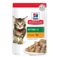 Hill's Science Plan Tender Chunks In Gravy Kitten Chicken Pouches - 85G