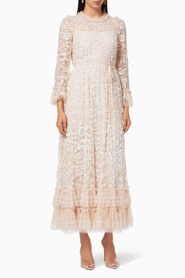 Celia Long Sleeves Gown in Tulle Celia Long Sleeves Gown in Tulle