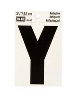 Hy-Ko 3 Inches Black Reflective Letter Y Hy-Ko 3 Inches Black Reflective Letter Y
