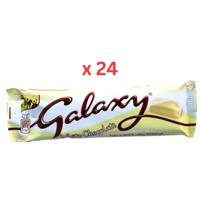 Galaxy Smooth White Chocolate 38g, Carton Of 24pcs