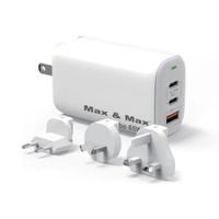 Max & Max Smart Premium 3 Port 65Watt GaN Wall Charger