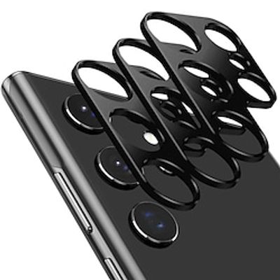 3 pcs Camera Lens Protector 0.2mm For Samsung S22 Ultra Tempered Glass Aluminum Frame  Scratch Proof Anti-Fingerprint Lightinthebox