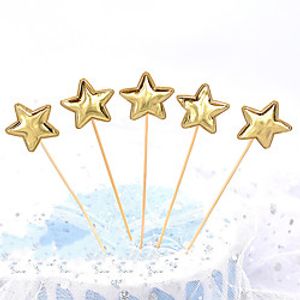 Cake Decoration Desserts 100 Pieces PU Love Heart Star Shiny Face Cake Plug-in Party Card Lightinthebox