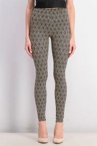 Womens Chain Print Leggings  Black