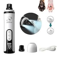Newest Electric Pet Nail Grinder With LED Light Safety Cat Dogs Nail ClippersUSB Rechargeable Paws Nail Cutter Pet Grooming Trimmer Supplies miniinthebox
